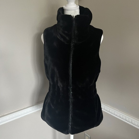Faux Frenzi Jackets & Blazers - Faux Frenzi By Dena Women’s Vest Faux Fur Zip Up Black Size XL NEW